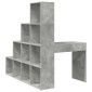 vidaXL Γωνιακό γραφείο Σκυρόδεμα Γκρι 101,5 x 149,5 x 149,5 εκ.