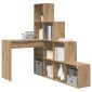 vidaXL Γωνιακό γραφείο με ράφι Artisan Oak 101,5 x 149,5 x 149,5 εκ.
