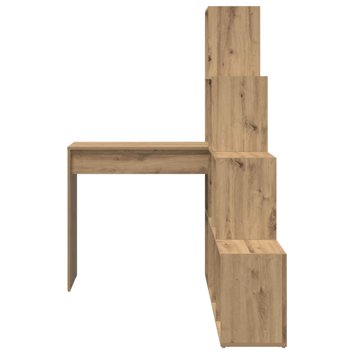 vidaXL Γωνιακό γραφείο με ράφι Artisan Oak 101,5 x 149,5 x 149,5 εκ.