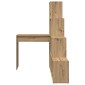 vidaXL Γωνιακό γραφείο με ράφι Artisan Oak 101,5 x 149,5 x 149,5 εκ.