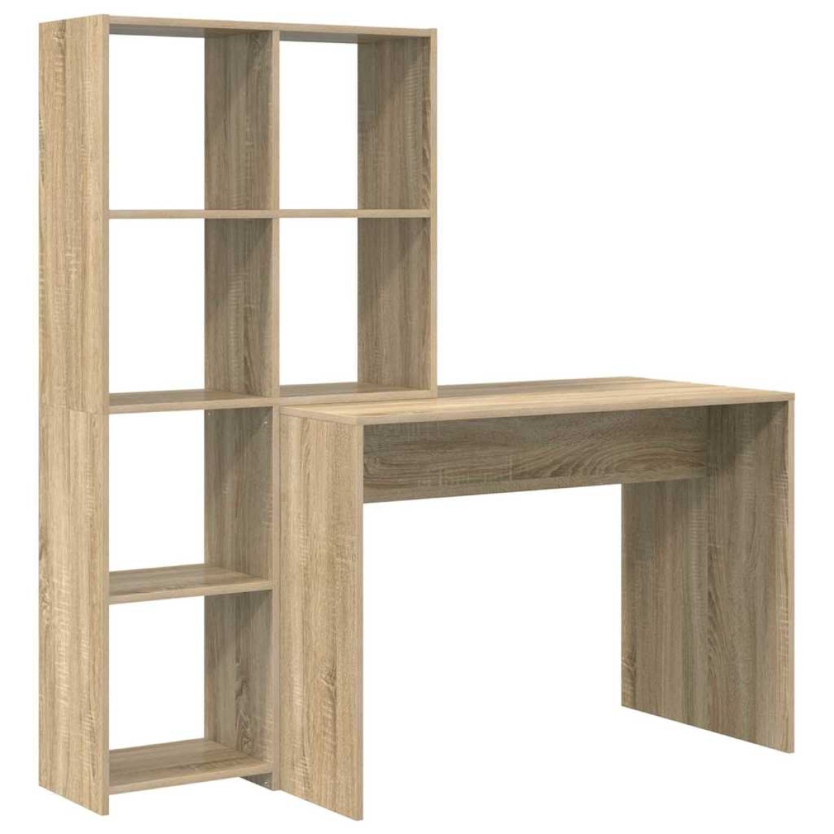 vidaXL Γραφείο Δρύς Sonoma 138,5 x 55 x 143 εκ Επεξεργασμένο Ξύλο