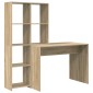 vidaXL Γραφείο Δρύς Sonoma 138,5 x 55 x 143 εκ Επεξεργασμένο Ξύλο