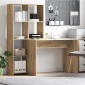 vidaXL Γραφείο Δρύς Sonoma 138,5 x 55 x 143 εκ Επεξεργασμένο Ξύλο