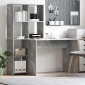 vidaXL Γραφείο Σκυρόδεμα Γκρι 138,5 x 55 x 143 εκ Επεξεργασμένο Ξύλο