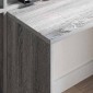 vidaXL Γραφείο Γκρίζο Σονομα 138,5 x 55 x 143 εκ Επεξεργασμένο Ξύλο