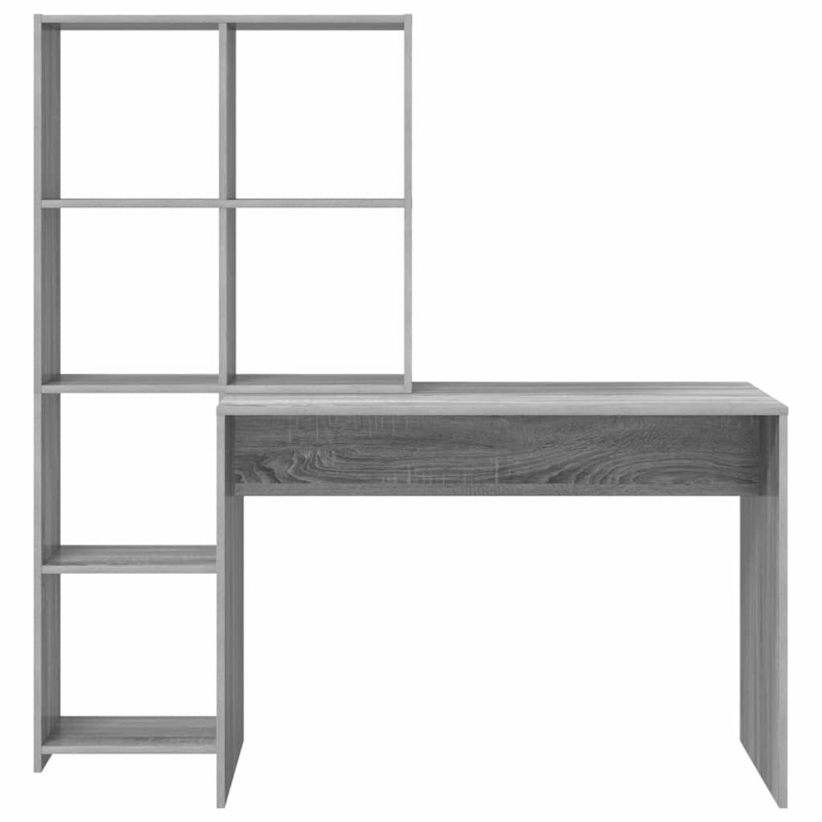 vidaXL Γραφείο Γκρίζο Σονομα 138,5 x 55 x 143 εκ Επεξεργασμένο Ξύλο