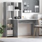 vidaXL Γραφείο Γκρίζο Σονομα 138,5 x 55 x 143 εκ Επεξεργασμένο Ξύλο