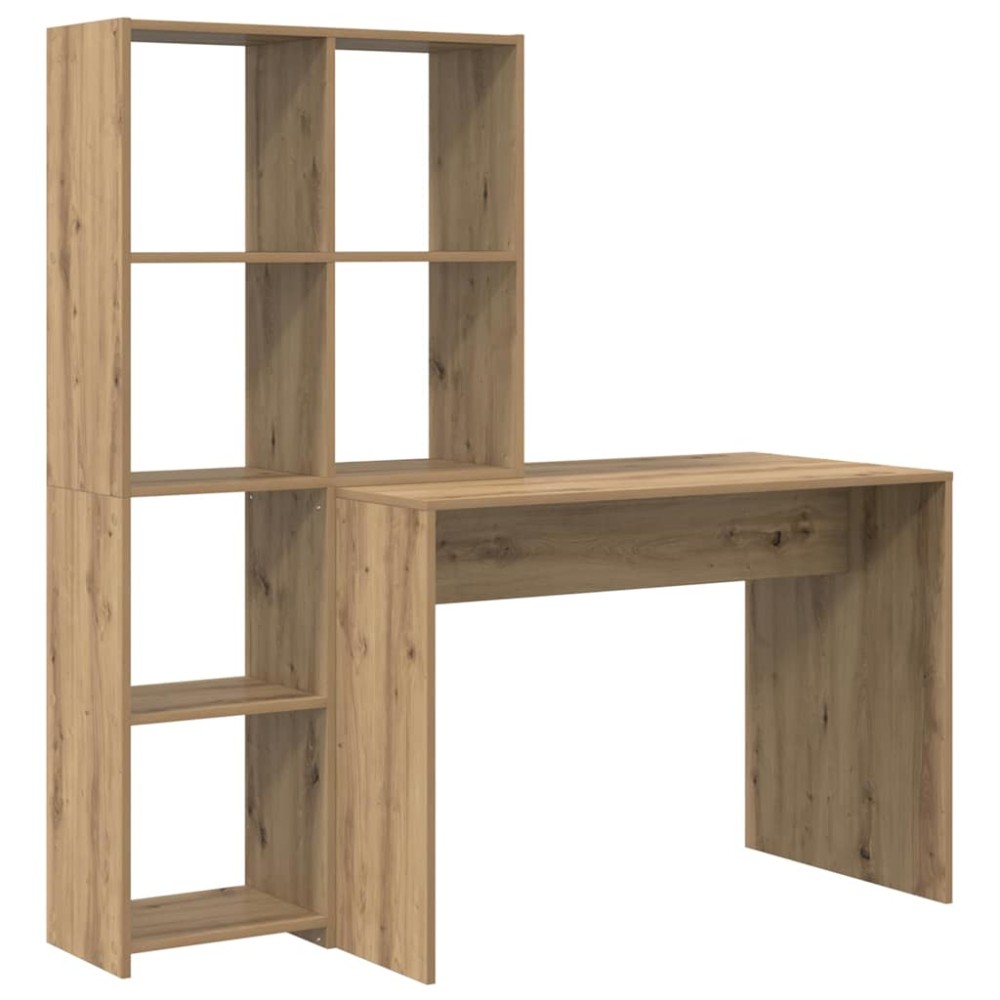 vidaXL Γραφείο Artisan Oak 138,5 x 55 x 143 εκ Επεξεργασμένο Ξύλο