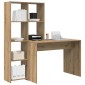 vidaXL Γραφείο Artisan Oak 138,5 x 55 x 143 εκ Επεξεργασμένο Ξύλο