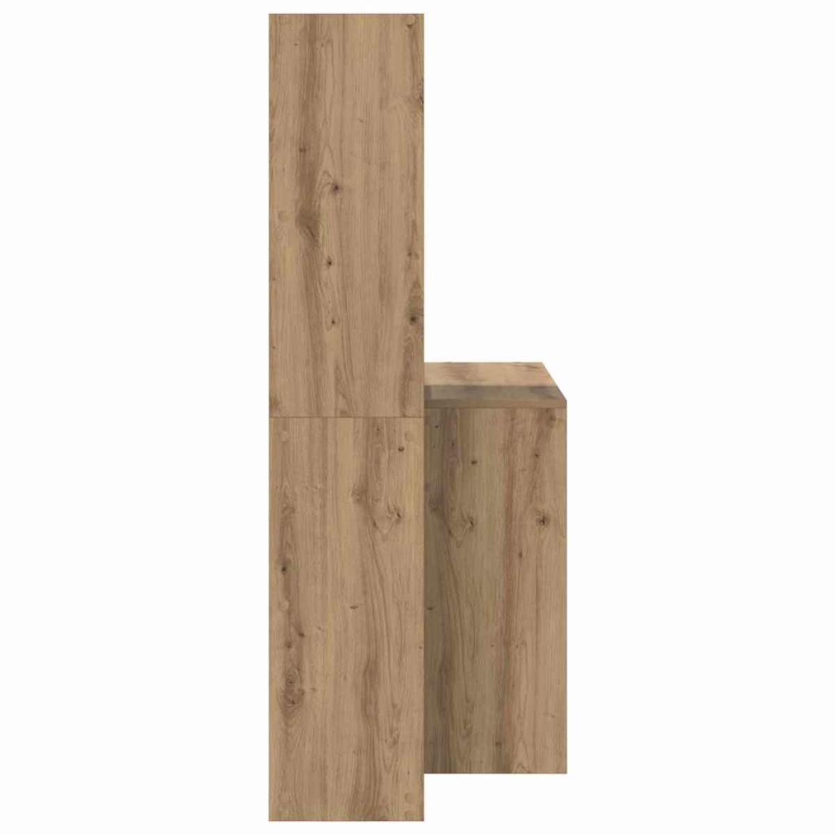 vidaXL Γραφείο Artisan Oak 138,5 x 55 x 143 εκ Επεξεργασμένο Ξύλο