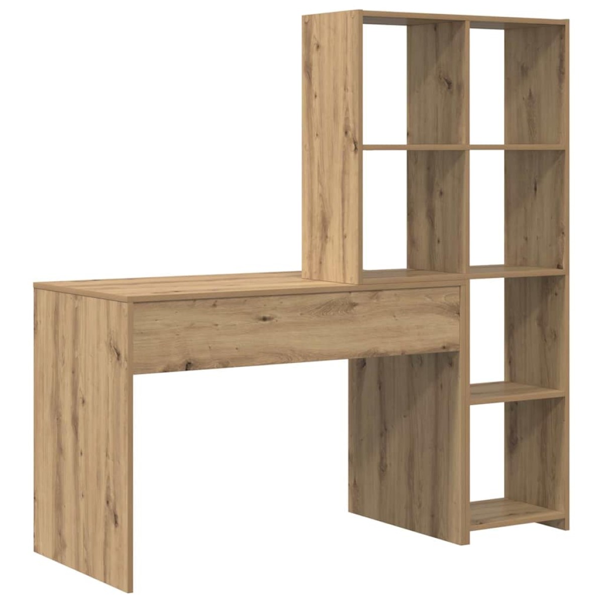 vidaXL Γραφείο Artisan Oak 138,5 x 55 x 143 εκ Επεξεργασμένο Ξύλο