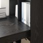vidaXL Γραφείο Μαύρη Οξυά Επεξεργασμένο Ξύλο 122 x 67 x 145 εκ.