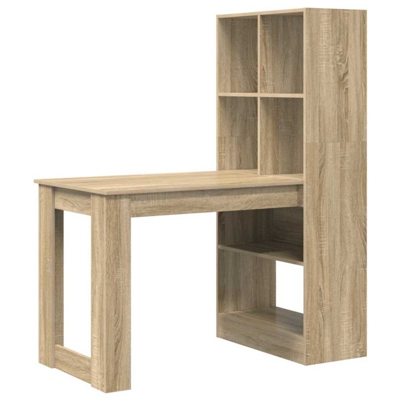 vidaXL Γραφείο Δρύς Sonoma Επεξεργασμένο Ξύλο 122 x 67 x 145 εκ.