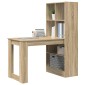 vidaXL Γραφείο Δρύς Sonoma Επεξεργασμένο Ξύλο 122 x 67 x 145 εκ.