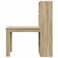 vidaXL Γραφείο Δρύς Sonoma Επεξεργασμένο Ξύλο 122 x 67 x 145 εκ.