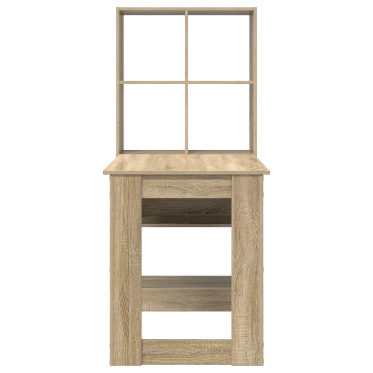vidaXL Γραφείο Δρύς Sonoma Επεξεργασμένο Ξύλο 122 x 67 x 145 εκ.