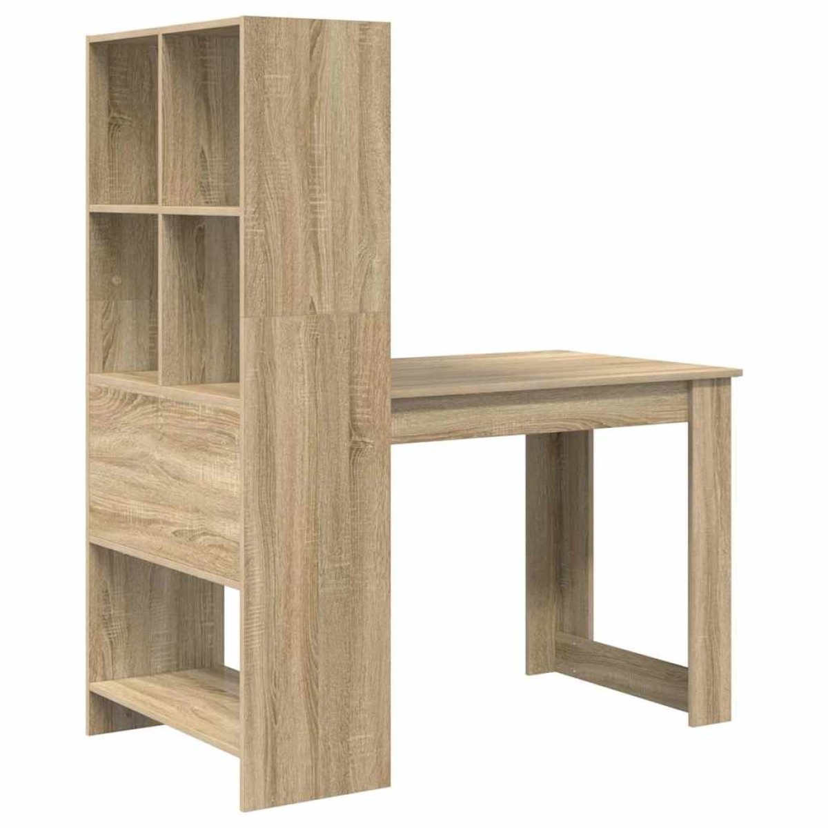 vidaXL Γραφείο Δρύς Sonoma Επεξεργασμένο Ξύλο 122 x 67 x 145 εκ.