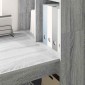 vidaXL Γραφείο Γκρίζο Σονομα Επεξεργασμένο Ξύλο 122 x 67 x 145 εκ.