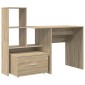 vidaXL Γραφείο Δρύς Sonoma Επεξεργασμένο Ξύλο 131,5 x 50 x 106,5 εκ.