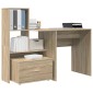 vidaXL Γραφείο Δρύς Sonoma Επεξεργασμένο Ξύλο 131,5 x 50 x 106,5 εκ.