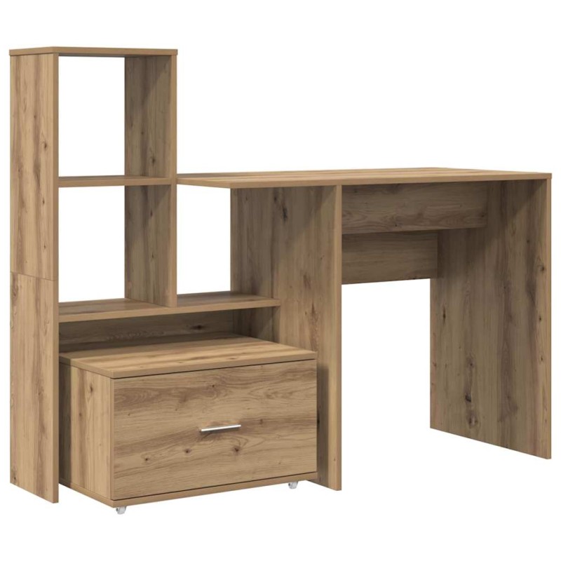 vidaXL Γραφείο Artisan Oak Επεξεργασμένο Ξύλο 131,5 x 50 x 106,5 εκ.