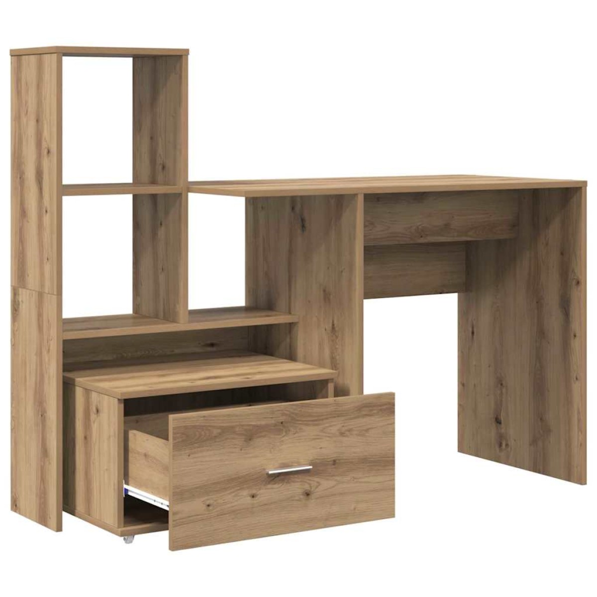 vidaXL Γραφείο Artisan Oak Επεξεργασμένο Ξύλο 131,5 x 50 x 106,5 εκ.