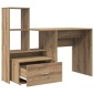 vidaXL Γραφείο Artisan Oak Επεξεργασμένο Ξύλο 131,5 x 50 x 106,5 εκ.
