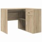 vidaXL Γωνιακό γραφείο με συρτάρι με ράφι Δρύς Sonoma 102 x 88 x 75 εκ