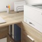 vidaXL Γωνιακό γραφείο με συρτάρι με ράφι Δρύς Sonoma 102 x 88 x 75 εκ