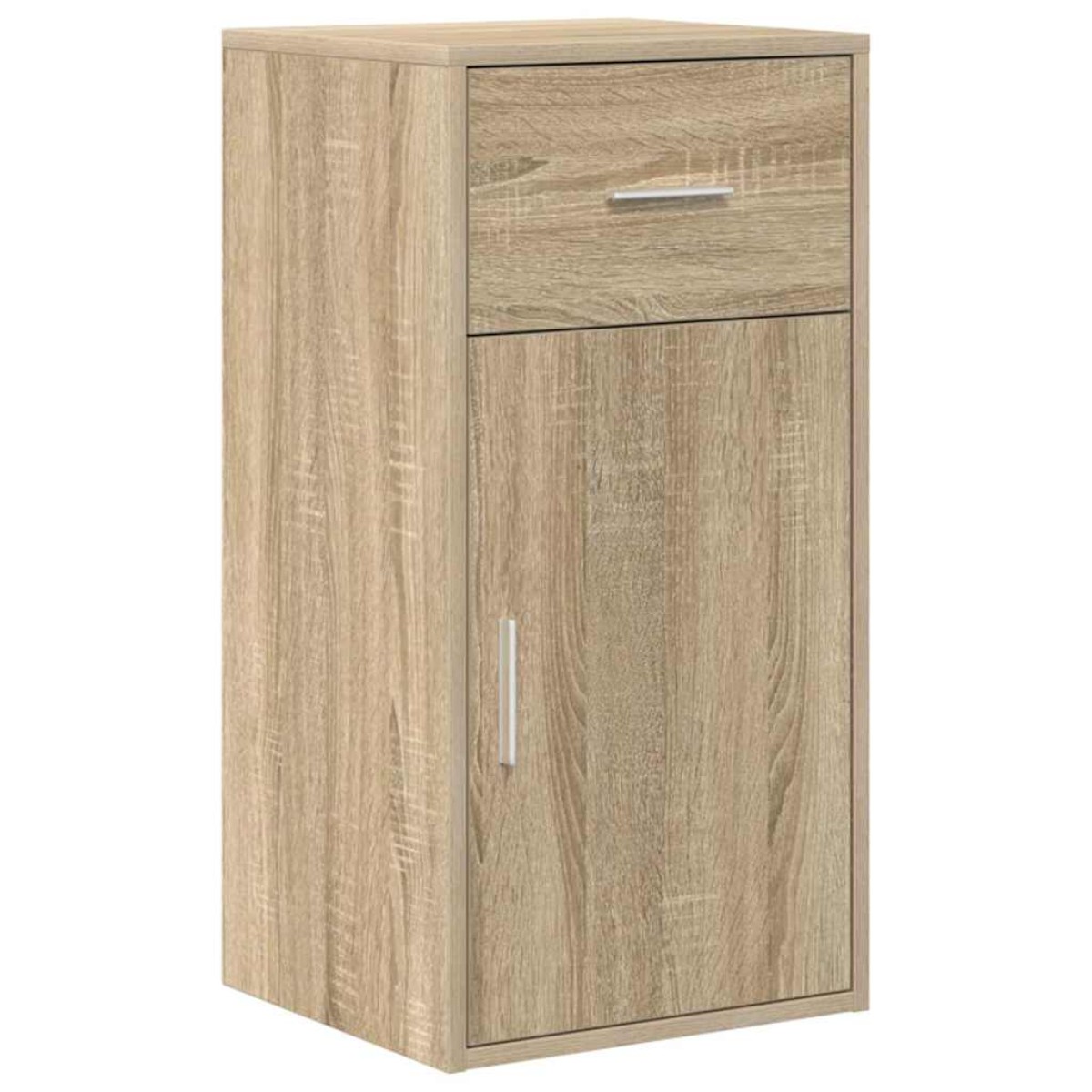vidaXL Γωνιακό γραφείο με συρτάρι με ράφι Δρύς Sonoma 102 x 88 x 75 εκ