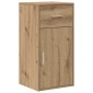 vidaXL Γωνιακό γραφείο με συρτάρι με ράφι Artisan Oak 102 x 88 x 75 εκ