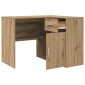 vidaXL Γωνιακό γραφείο με συρτάρι με ράφι Artisan Oak 102 x 88 x 75 εκ