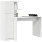 vidaXL Γραφείο Λευκό 133.5 x 50 x 124 εκ. 2 τμχ.