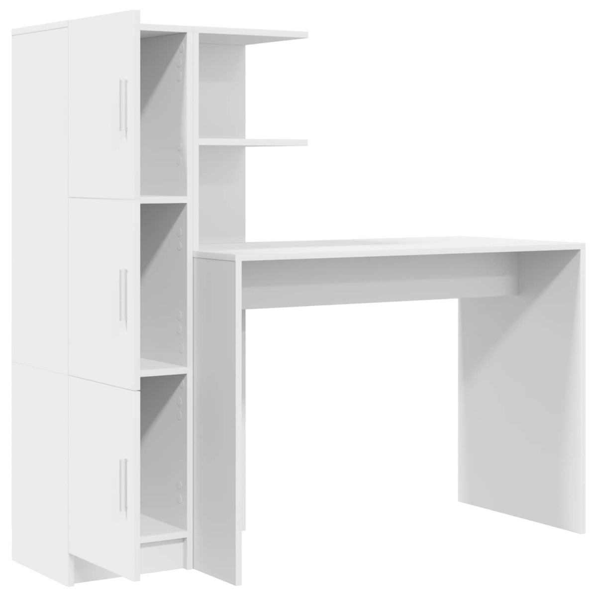 vidaXL Γραφείο Λευκό 133.5 x 50 x 124 εκ. 2 τμχ.