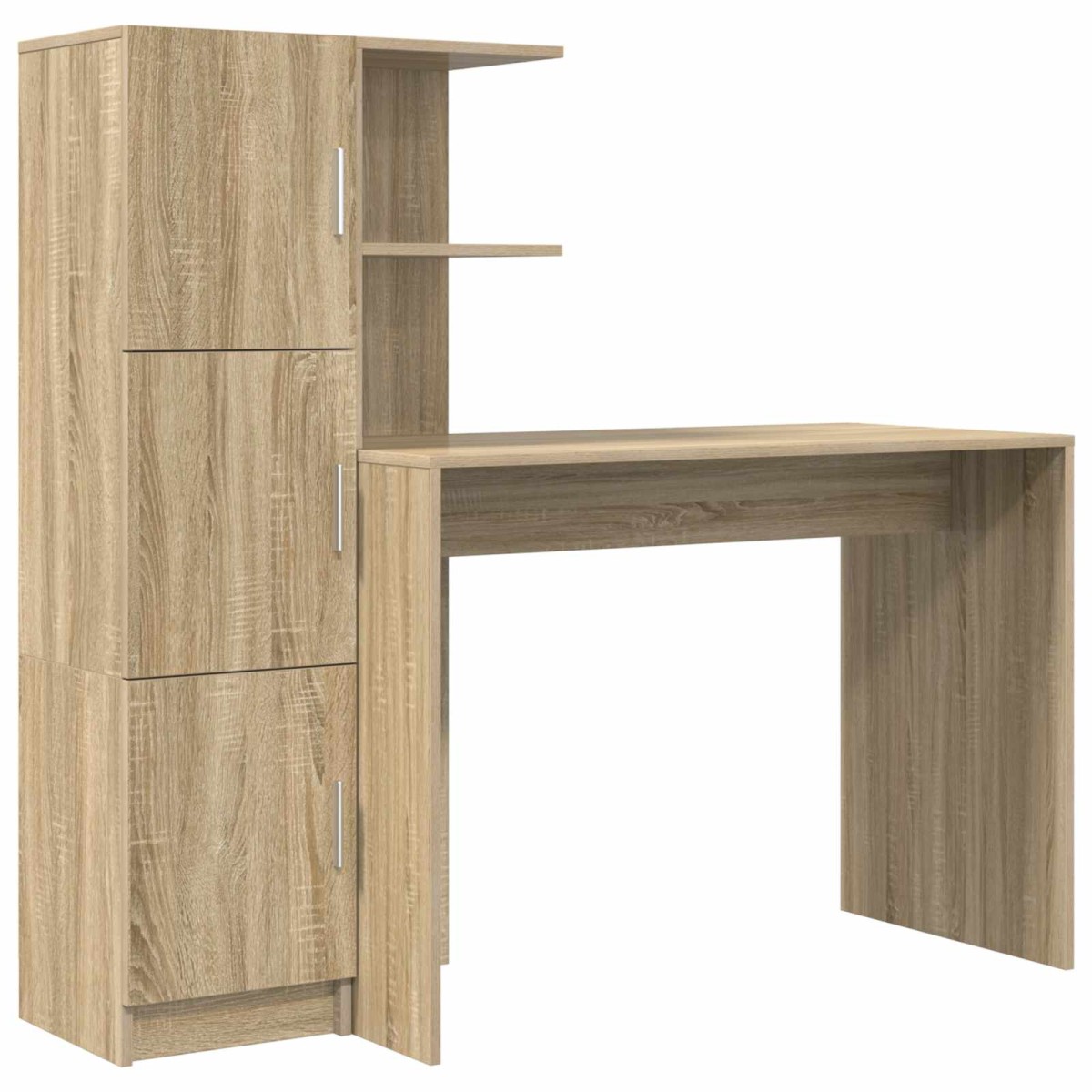 vidaXL Γραφείο Δρύς Sonoma 133.5 x 50 x 124 εκ. 2 τμχ.