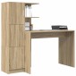 vidaXL Γραφείο Δρύς Sonoma 133.5 x 50 x 124 εκ. 2 τμχ.