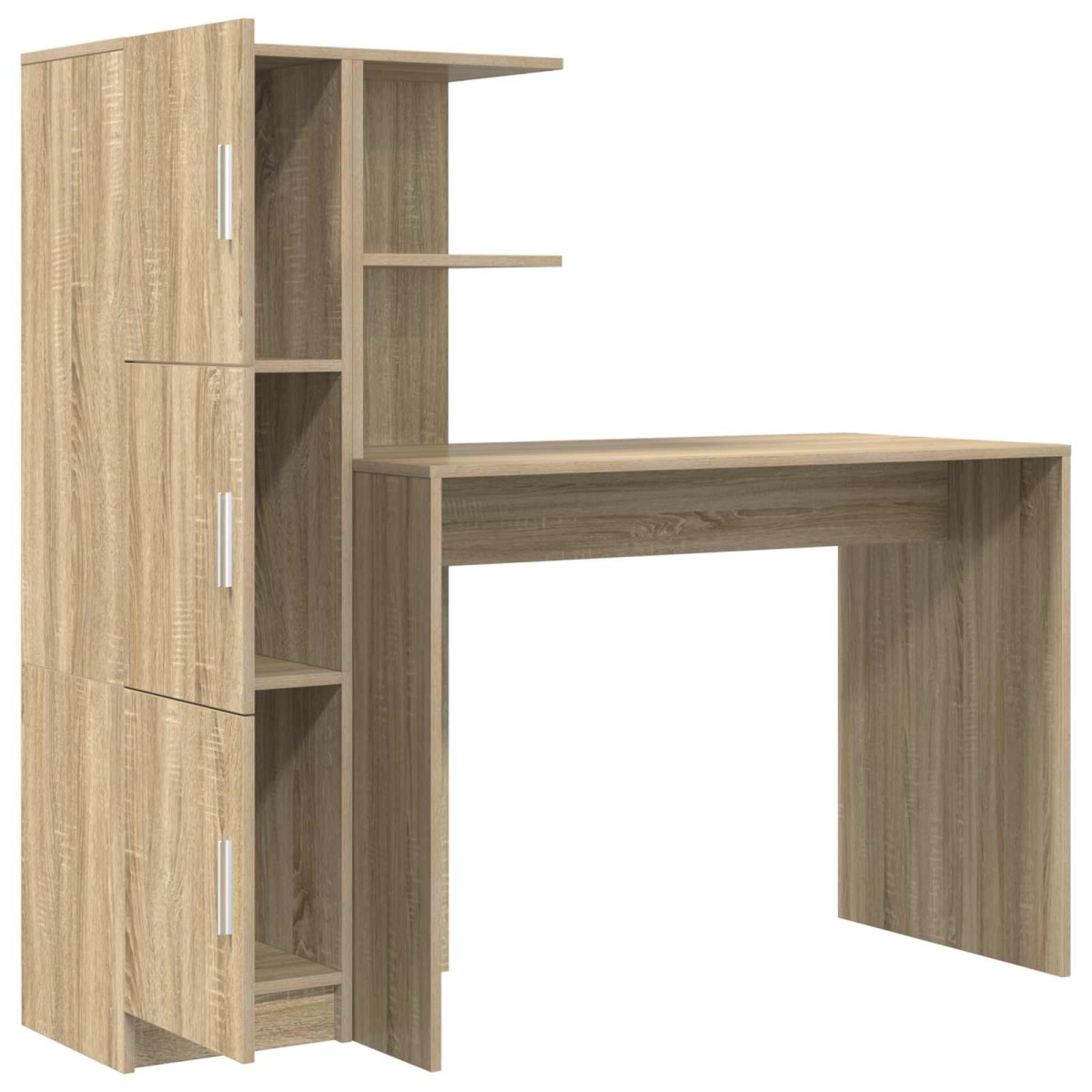 vidaXL Γραφείο Δρύς Sonoma 133.5 x 50 x 124 εκ. 2 τμχ.