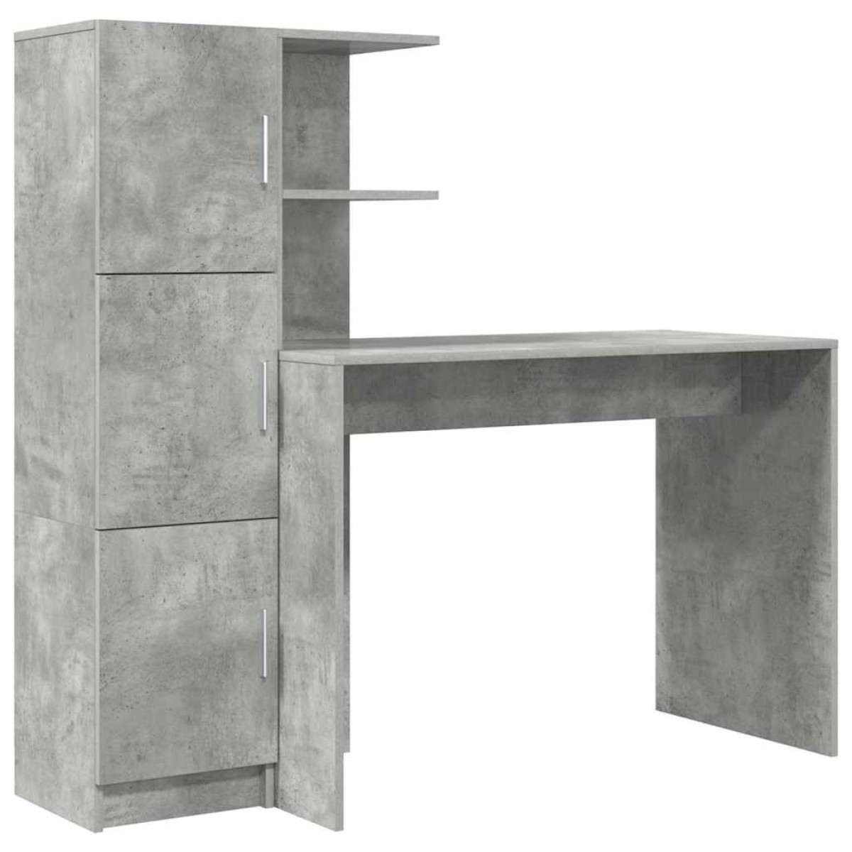 vidaXL Γραφείο Σκυρόδεμα Γκρι 133.5 x 50 x 124 εκ. 2 τμχ.