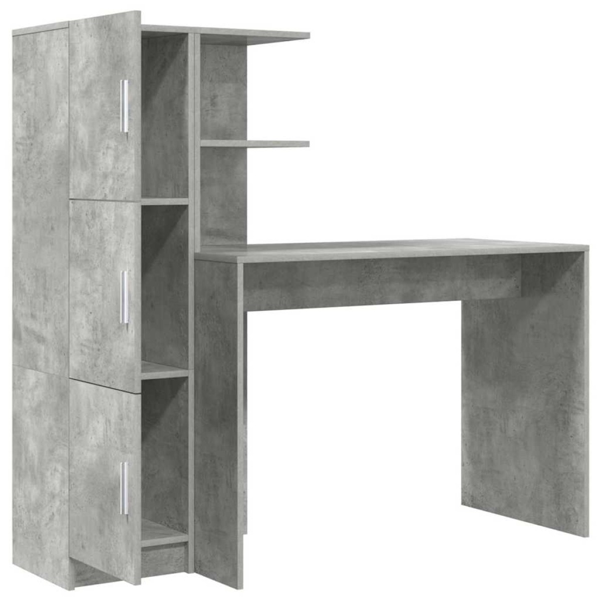 vidaXL Γραφείο Σκυρόδεμα Γκρι 133.5 x 50 x 124 εκ. 2 τμχ.