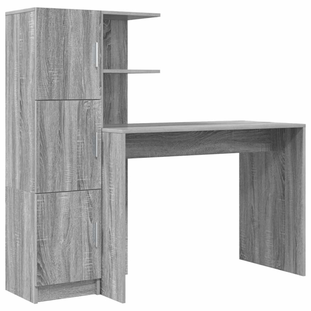 vidaXL Γραφείο Γκρίζο Σονομα 133.5 x 50 x 124 εκ. 2 τμχ.