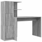 vidaXL Γραφείο Γκρίζο Σονομα 133.5 x 50 x 124 εκ. 2 τμχ.