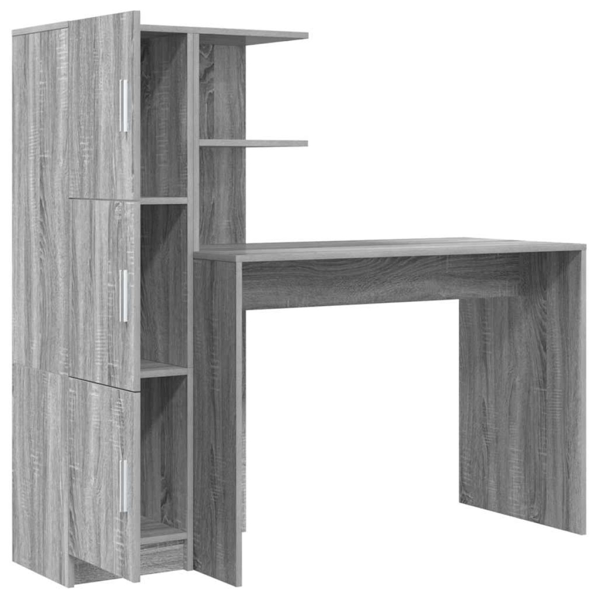 vidaXL Γραφείο Γκρίζο Σονομα 133.5 x 50 x 124 εκ. 2 τμχ.