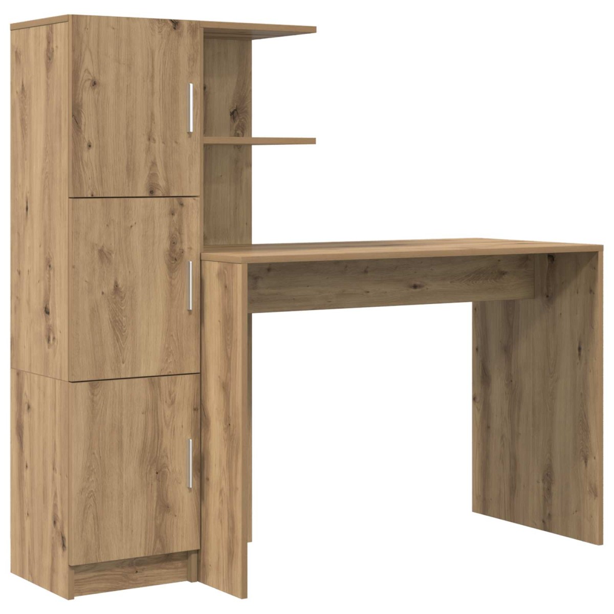 vidaXL Γραφείο Artisan Oak 133.5 x 50 x 124 εκ. 2 τμχ.