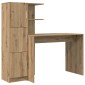 vidaXL Γραφείο Artisan Oak 133.5 x 50 x 124 εκ. 2 τμχ.