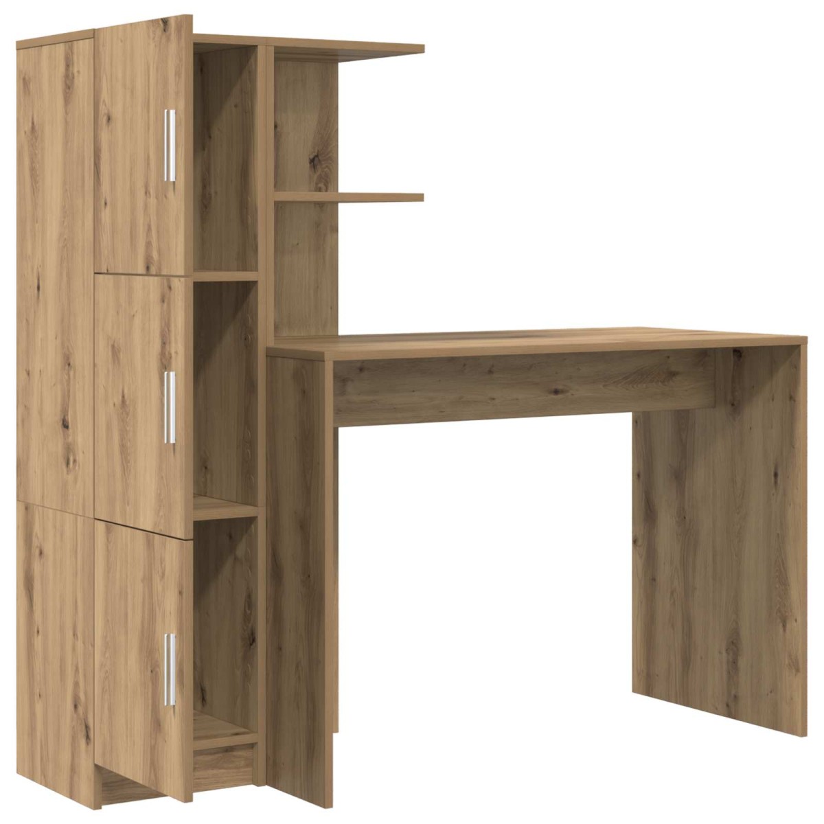 vidaXL Γραφείο Artisan Oak 133.5 x 50 x 124 εκ. 2 τμχ.