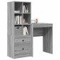 vidaXL Γραφείο Γκρίζο Σονομα 105,5 x 34 x 127 εκ 2 τμχ.