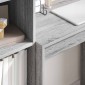 vidaXL Γραφείο Γκρίζο Σονομα 105,5 x 34 x 127 εκ 2 τμχ.
