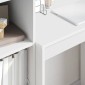 vidaXL Γραφείο Λευκό 115,5 x 40 x 127 εκ 2 τμχ.