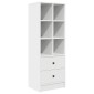 vidaXL Γραφείο Λευκό 115,5 x 40 x 127 εκ 2 τμχ.