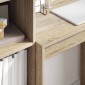 vidaXL Γραφείο Δρύς Sonoma 115,5 x 40 x 127 εκ 2 τμχ.